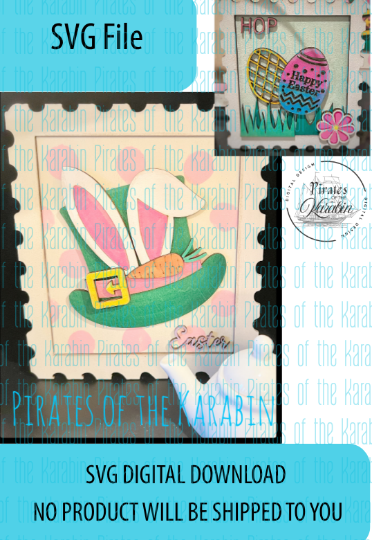 Digital download for SVG file with a colorful design of a hat and flowers on a white background.