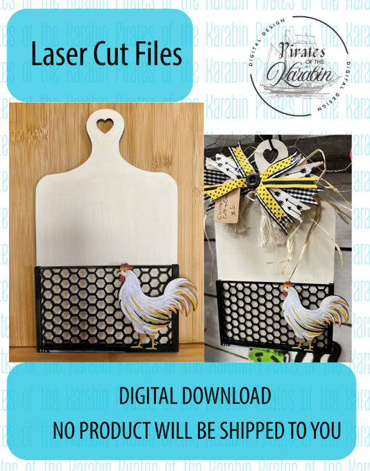 Chicken Wire Cutting Board Laser Cut File SVG/XCS Digital Download