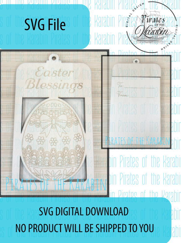 Digital download for a decorative frame with text overlay on a white background