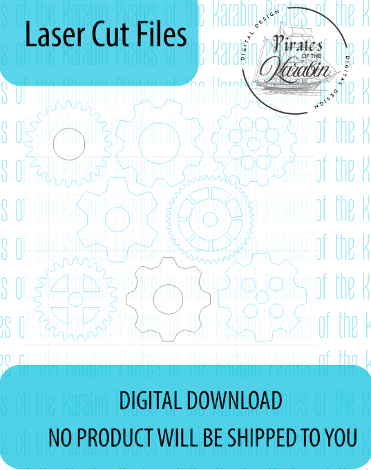 Laser cut files digital download with branding on a white background