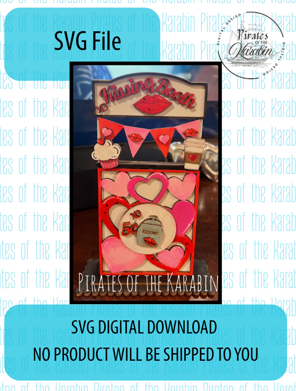 Kissing Booth SVG/XCS - Digital Download