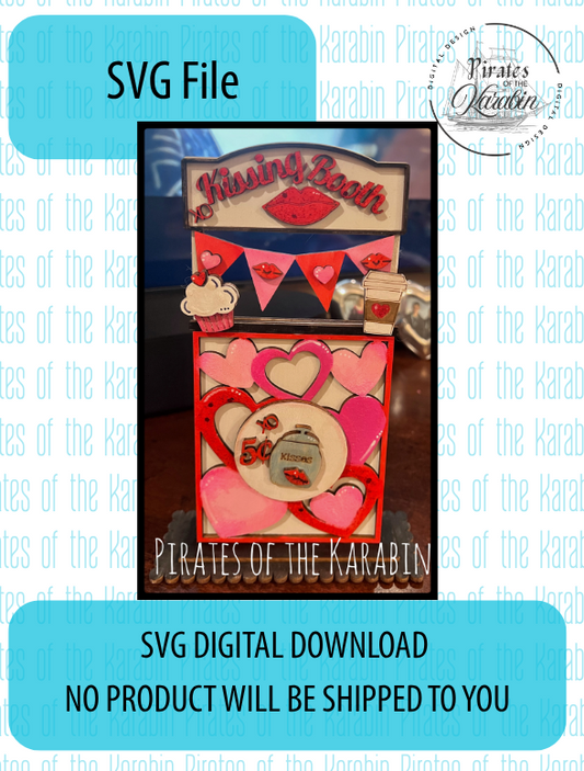 Kissing Booth SVG/XCS - Digital Download