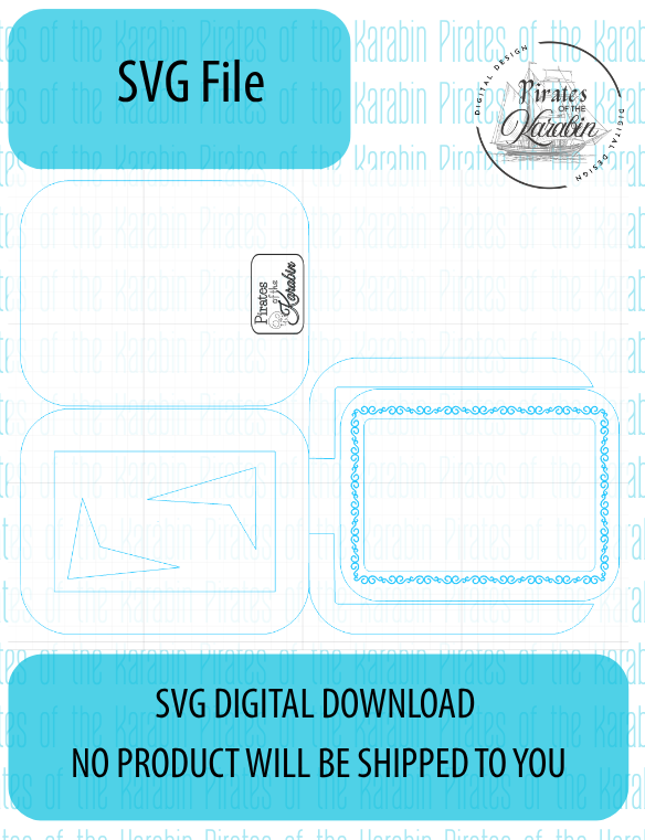 Custom Layered Wavy Picture Frame Laser Cut File SVG/XCS Digital Download