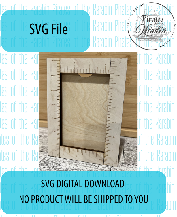 Ruler Frame Laser Cut File SVG/XCS Digital Download