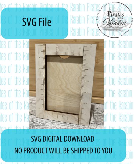 Ruler Frame Laser Cut File SVG/XCS Digital Download