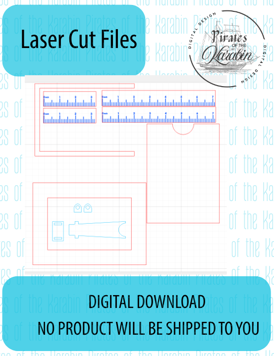Ruler Frame Laser Cut File SVG/XCS Digital Download