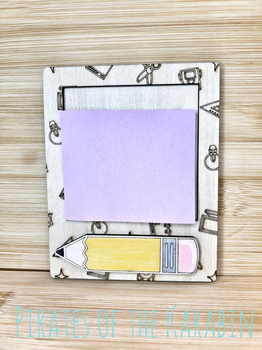Custom Teacher Post-it Note Holder