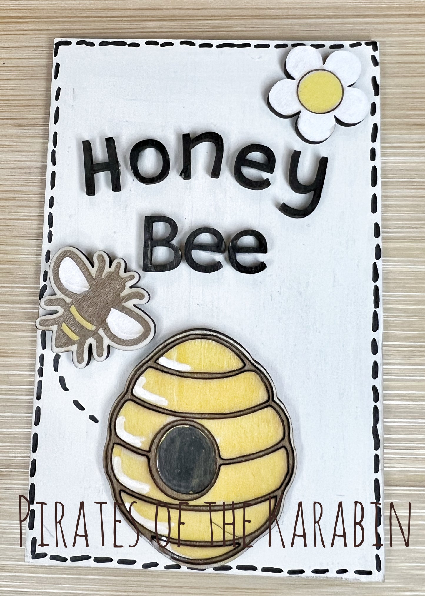 Honey Bee Tiered Tray Laser Cut File SVG/XCS Digital Download
