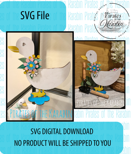 Digital download for SVG file with duck designs on a white background